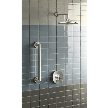 Installed Shower System in Nickel