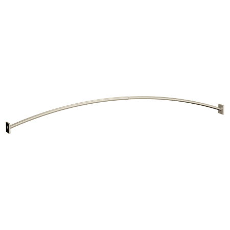 Moen Triva Curved Wall Mounted Curtain Rod with Adjustable Length Brushed Nickel