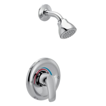 Moen Chateau Shower Only Trim Package with 2.5 GPM Single Function Shower Head Polished Chrome