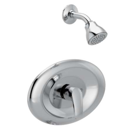 Moen Chateau Shower Only Trim Package with 1.75 GPM Single Function Shower Head Polished Chrome