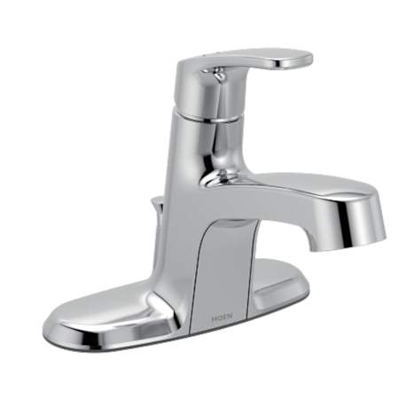 Moen Chateau 1.2 GPM Centerset Bathroom Faucet with Pop-Up Drain Assembly Polished Chrome