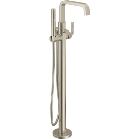 Moen Cambium Floor Mounted Tub Filler - Includes Hand Shower Brushed Nickel