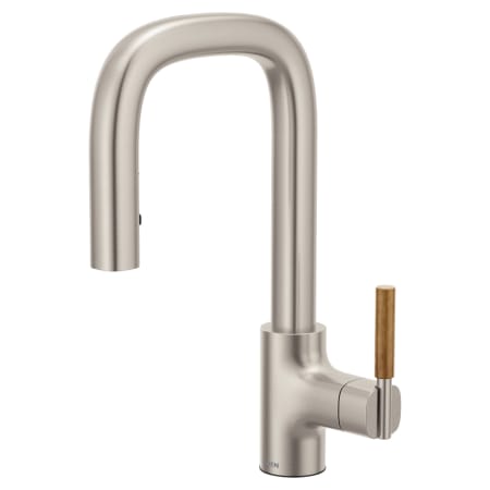 Moen Tenon 1.5 GPM Single Hole Pull Down Bar Faucet with Reflex, Power Boost, Duralock, and Duralast Technologies Spot Resist Stainless