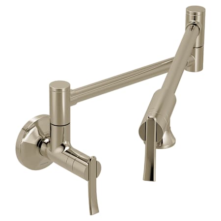 Moen Sinema 5.5 GPM Wall Mounted Single Hole Pot Filler Polished Nickel