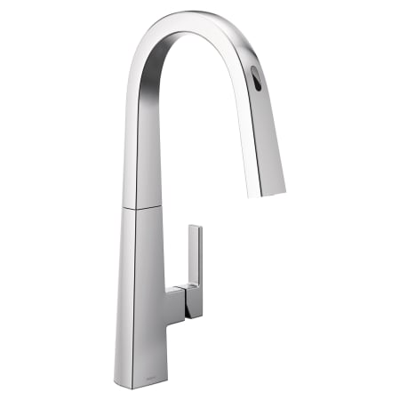 Moen Nio 1.5 GPM Single Hole Pull Down Smart Kitchen Faucet with Motion Control and Voice Activation - Includes Escutcheon Chrome