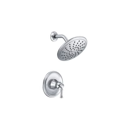 Moen Dartmoor Shower Only Trim Package with 1.75 GPM Single Function Shower Head Chrome