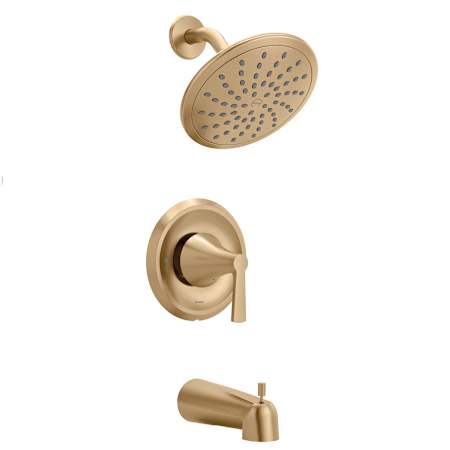 Moen Jase Tub and Shower Trim Package with 1.75 GPM Single Function Shower Head Bronzed Gold