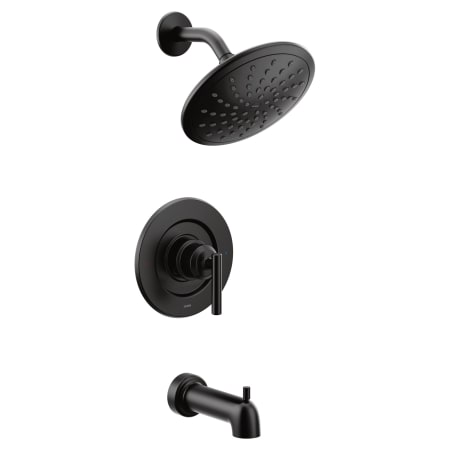 Moen Gibson Single Function Pressure Balanced Valve Trim Only with Single Lever Handle and Integrated Diverter - Less Rough In Matte Black