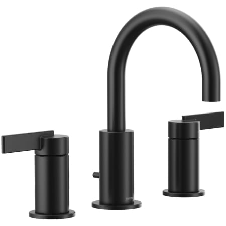 Moen Cia 1.2 GPM Widespread Bathroom Faucet with Duralock Matte Black