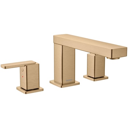 Moen Iver Deck Mounted Roman Tub Filler Bronzed Gold