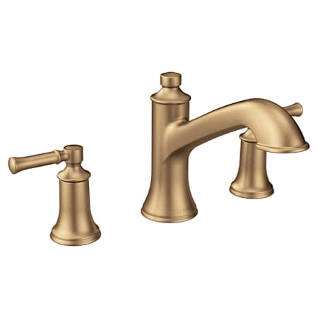 Moen Dartmoor Deck Mounted Roman Tub Filler Bronzed Gold