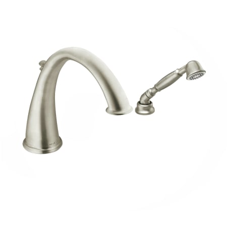 Tub Spout and Hand Shower in Brushed Nickel