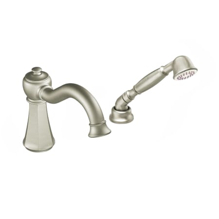 Tub Spout and Hand Shower in Brushed Nickel