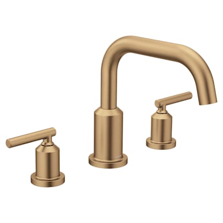 Moen Gibson Deck Mounted Roman Tub Filler Bronzed Gold