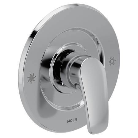 Moen Chateau Thermostatic Valve Trim Only with Single Lever Handle - Less Rough In Polished Chrome