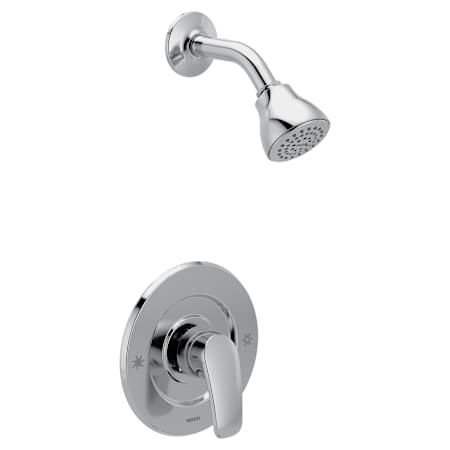 Moen Chateau Shower Only Trim Package with 2.5 GPM Single Function Shower Head Polished Chrome