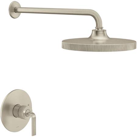 Moen Cambium Shower Only Trim Package with 1.75 GPM Single Function Shower Head and Brushed Nickel