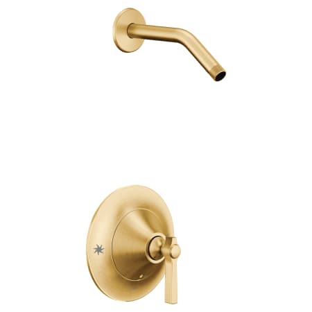 Moen Flara Tub and Shower Trim Package - Less Shower Head Brushed Gold