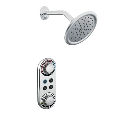 Shower Head and Digital Control in Chrome