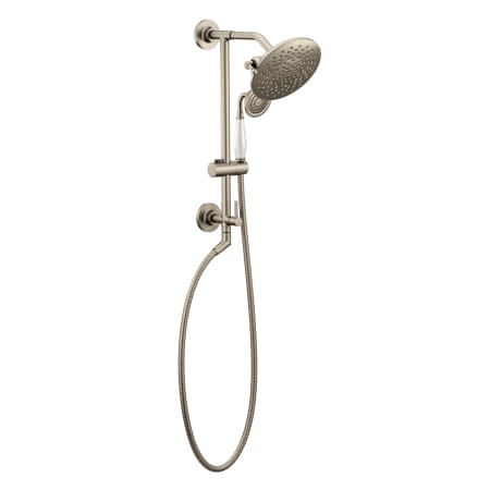 Moen Annex Shower System with 2 GPM Multi-Function Watersense Shower Head, Slide Bar, and Hand Shower Brushed Nickel