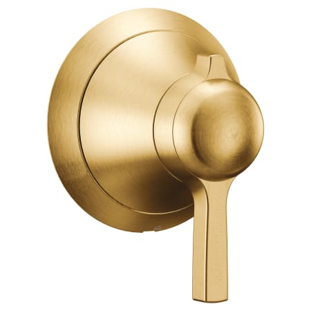 Moen Flara Volume Control Valve Trim with Single Lever Handle - Less Rough in Brushed Gold