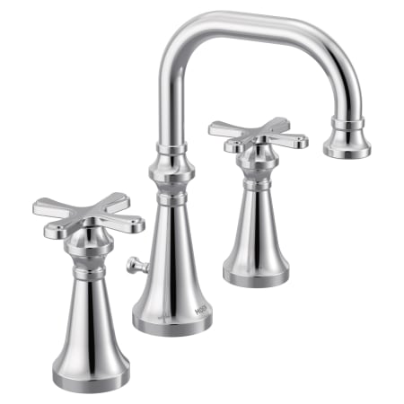 Moen Colinet 1.2 GPM Widespread Bathroom Faucet with Pop-Up Drain Assembly Chrome