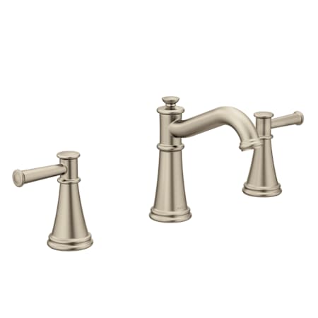 Moen Belfield 1.2 GPM Widespread Bathroom Faucet with Pop-Up Drain Assembly Brushed Nickel