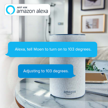 Moen-U-S6340-Ask Alexa In Use