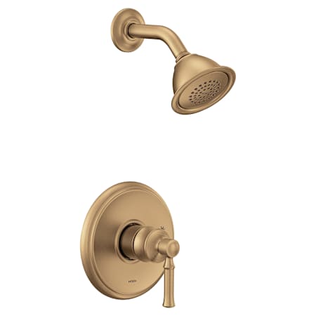 Moen Dartmoor Shower Only Trim Package with 1.75 GPM Single Function Shower Head Bronzed Gold