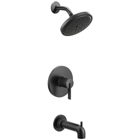 Moen Cia Tub and Shower Trim Package with 1.75 GPM Single Function Shower Head Matte Black