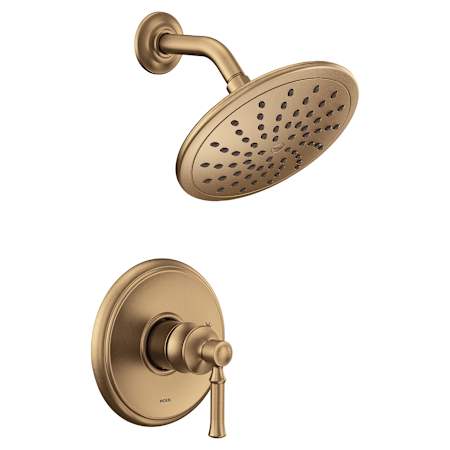 Moen Dartmoor Shower Only Trim Package with 1.75 GPM Single Function Shower Head Bronzed Gold