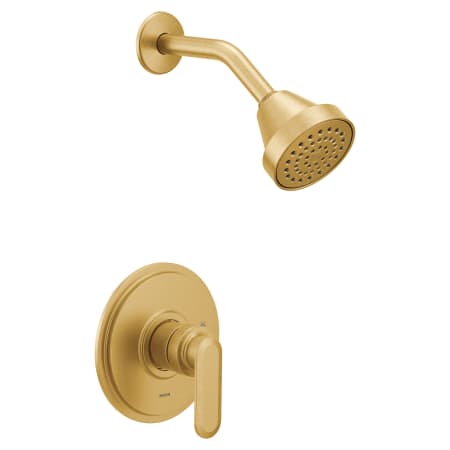 Moen Greenfield Shower Only Trim Package with 1.75 GPM Single Function Shower Head Brushed Gold