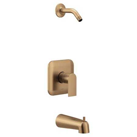 Moen Genta LX Tub and Shower Trim Package Shower Head Bronzed Gold