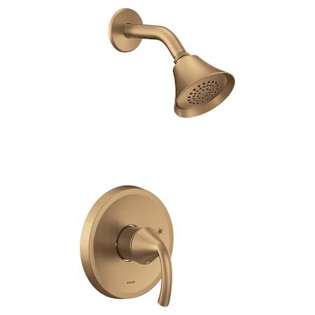 Moen Glyde Shower Only Trim Package with 1.75 GPM Single Function Shower Head Bronzed Gold
