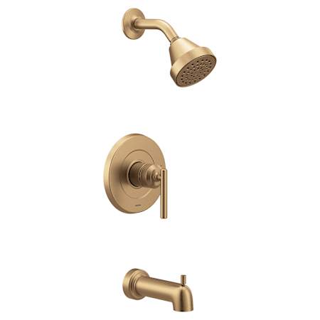 Moen Gibson Tub and Shower Trim Package with 1.75 GPM Single Function Shower Head Bronzed Gold