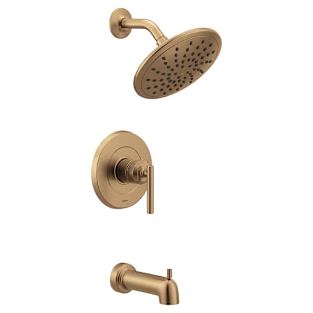 Moen Gibson Tub and Shower Trim Package with 1.75 GPM Single Function Shower Head Bronzed Gold