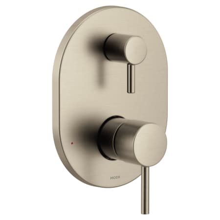 Moen Align 2 Function Pressure Balanced Valve Trim Only with Double Lever Handle, Integrated Diverter - Less Rough In Brushed Nickel