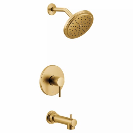 Moen Align Single Function Pressure Balanced Valve Trim Only with Single Lever Handle and Integrated Diverter - Less Rough In Brushed Gold