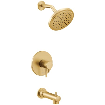 Moen Align M-CORE 4-Series Tub and Shower Trim Package with 1.75 GPM Single Function Shower Head Brushed Gold