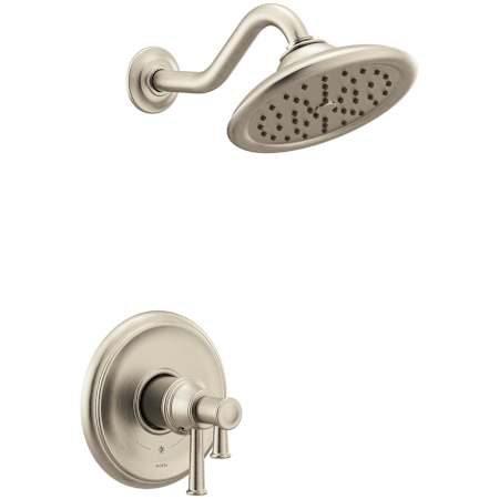 Moen Belfield M-CORE 4-Series Shower Only Trim Package with 1.75 GPM Single Function Shower Head Brushed Nickel