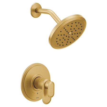 Moen Greenfield Shower Only Trim Package with 1.75 GPM Shower Head Brushed Gold