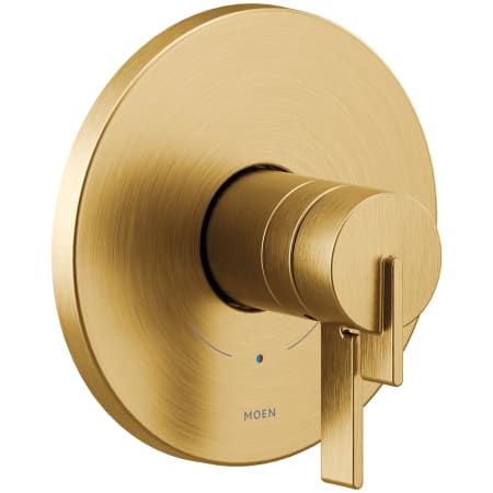 Moen Cia M-CORE 4-Series Pressure Balanced Valve Trim Only with Single Lever Handle and Volume Control - Less Rough In Brushed Gold