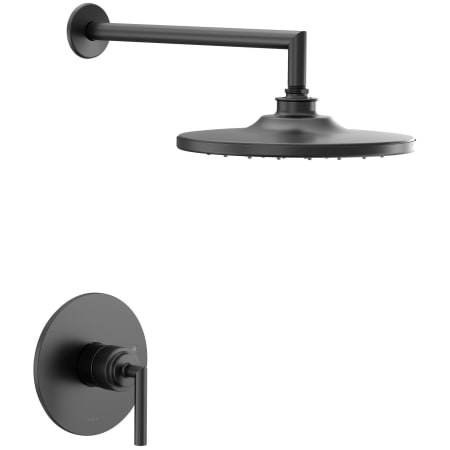 Moen Arris Shower Only Trim Package with 1.75 GPM Single Function Shower Head Matte Black