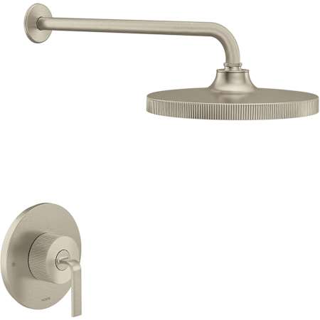 Moen Cambium Shower Only Trim Package with 1.75 GPM Single Function Shower Head and Brushed Nickel