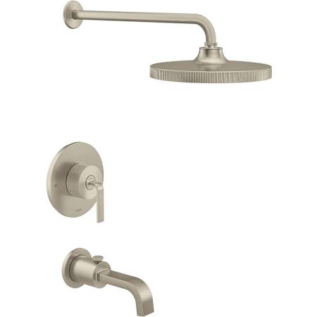 Moen Cambium Tub and Shower Trim Package with 1.75 GPM Single Function Shower Head and Brushed Nickel