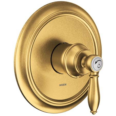 Moen Weymouth Pressure Balanced Valve Trim Only with Single Lever Handle - Less Rough In Brushed Gold