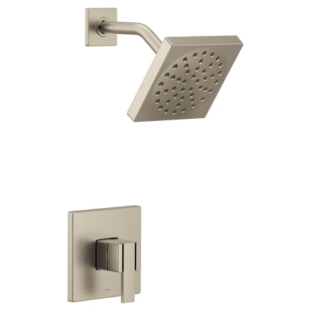 Moen 90 Degree Single Function Pressure Balanced Valve Trim Only with Single Lever Handle Brushed Nickel