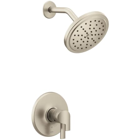 Moen Doux M-CORE 4-Series Shower Only Trim Package with 1.75 GPM Single Function Shower Head Brushed Nickel