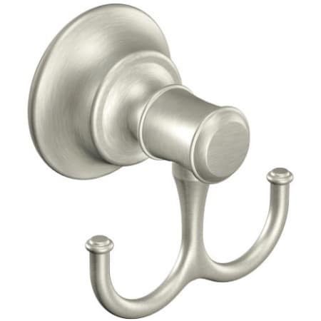 Moen Gilmour Spot Resist Brushed Nickel Double Robe Hook Brushed Nickel