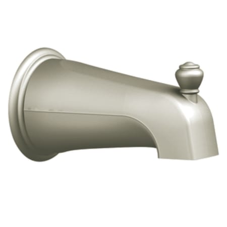 Moen 5 3/4" Wall Mounted Tub Spout with 1/2" Slip Fit Connection from the Monticello Collection (With Diverter) Brushed Nickel